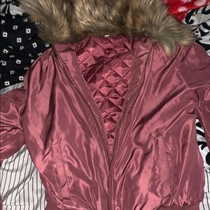 Pink Jacket with fur